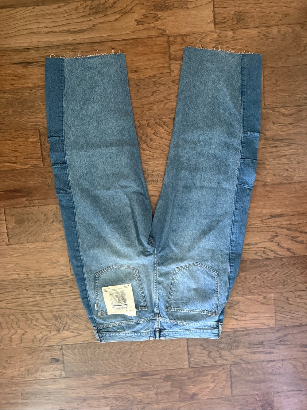 Triarchy Women’s Two-Tone Blue Wide Leg Jeans - size 32 - Picture 3 of 3